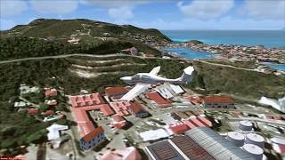 St Barths TFFJ freeware for FSXSE  with Original Music [upl. by Carlene]