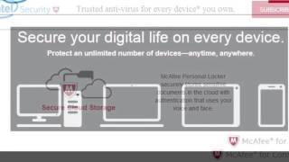 Try McAfee Livesafe Free  Intel Security [upl. by Daph]