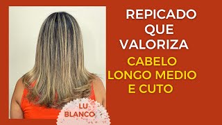 Como Fazer corte Repicado no cabelo Médio [upl. by Stargell500]