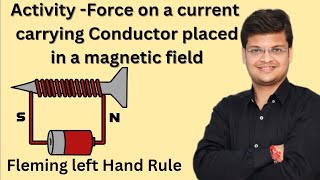 Force on a Current carrying ConductorFlemings left Hand RuleClass 10thPhysicsScienceviralyt [upl. by Gnik]