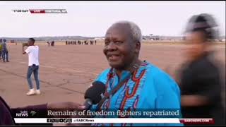 Waterkloof Airforce Base Remains offreedom fighters return home [upl. by Yrro]