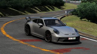 790WHP Porsche 992 GT3 Manual Cruising down on Mt Akina Assetto Corsa Gameplay [upl. by Grant858]