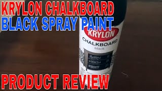 ✅ How To Use Krylon Chalkboard Black Spray Paint Review [upl. by Hannahsohs547]