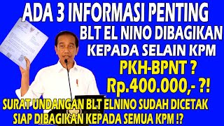 pkh hari ini UPDATE PENCAIRAN blt el nino 400rb blt elnino 2023 kapan cair [upl. by Uhayile]