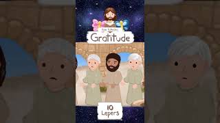 GRATITUDE JESUS HEALS 10 LEPERS · BIBLE STORIES FOR CHILDREN KIDS · ANIMATED CARTOON BIBLE shorts [upl. by Odlavso]