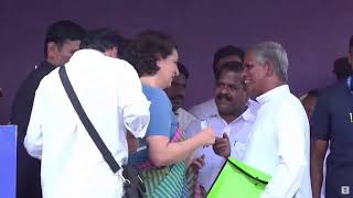 LIVE Priyanka Gandhi Vadra addresses a public meeting in Meenangadi Wayanad [upl. by Akienaj]