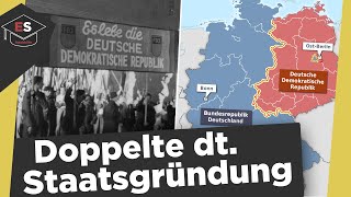 Doppelte Deutsche Staatsgründung  Deutschland 19451949  Entstehung BRD und DDR einfach erklärt [upl. by Eldwun]