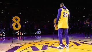 LeBron James  Kobe Bryant Tribute [upl. by Neilla]