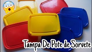 3 Ideias Lindas Com Tampas De Pote Diy Sorvete [upl. by Ynnaj]