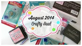 August 2014 Crafty Haul [upl. by Nanoc911]