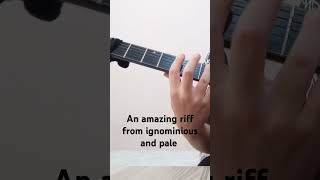 Amazing riff from ignominious andpale metal necrophagist guitar music riff fyp foryou cover [upl. by Anhavas158]