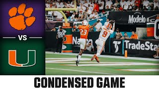 Clemson vs Miami Condensed Game  2023 ACC Football [upl. by Yesor]