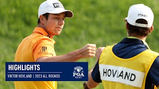 Viktor Hovland Extended Tournament Highlights  2023 PGA Championship [upl. by Assenev]