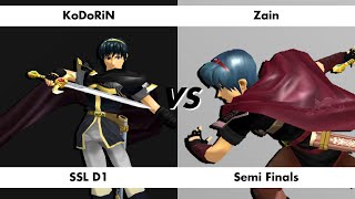 KoDoRiN vs Zain  SoCal Star League 2 D1  Semi Finals [upl. by Crelin873]