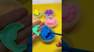 Kinetic sand 🐬 slimeworld slimeplay kineticsand sand shortvideo shorts [upl. by Noerb507]