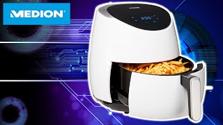 Hardware  MEDION XXL Heißluftfritteuse mit 2000 Watt 5L [upl. by Ytsirt]