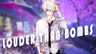 Nightcore  LOUDER THAN BOMBS  BTS [upl. by Vonny498]