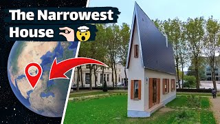 The Narrowest House 🏠 on Google Earth 🌍 and Google Maps googleearth googlemaps narrowhouse [upl. by Adnilra]