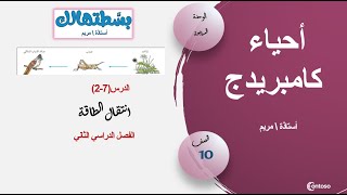 27  انتقال الطاقة  أحياء عاشر كامبريدج  ف2 [upl. by Ahsille]