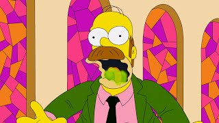 Flanders Turns Into Homer  The Simpsons 35x05 [upl. by Immac]