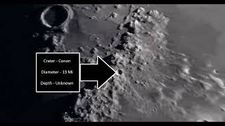 Lunar Mountains  Moon Via my Telescope  4K [upl. by Judsen]