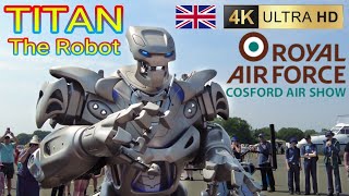 Titan The Robot Iron Man or Terminator  RAF Cosford Air Show 2023 [upl. by Kirre]