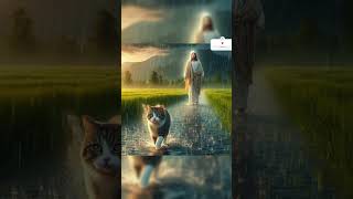 Jesus papa love cat jesus cat cute [upl. by Airolg200]