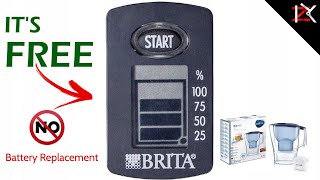 BRITA Water Filter Memo Timer is FREE  NO NEED TO REPLACE BATTERY  How To Change Brita Timer [upl. by Cirri]