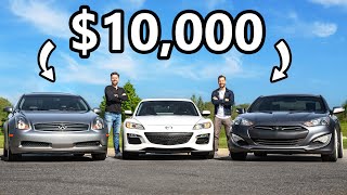 Infiniti G35 vs Mazda RX8 vs Genesis Coupe  10000 Question [upl. by Concordia]