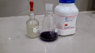 Preparation of Starch 1 indicator solution for titration [upl. by Alonzo]