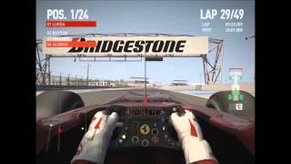 Bahrain Grand Prix  F1 2010  Full Race  Ferrari  Victory  Legend [upl. by Nylirej]