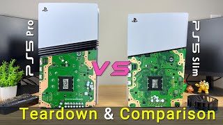 PS5 Pro Teardown and Comparison with PlayStation 5 Slim [upl. by Akinod]