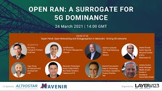 OpenRAN webinar 24 Mar  Super Panel Open Networking and Disaggregation in Networks  1515 1715 [upl. by Rodrich]