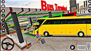 Deluxe Bus City Driving Game  Bus Game 3D  Bus Game Android Gameplay [upl. by Nohtanoj]