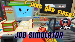 I got ROBBED then FIRED  Store Clerk  VR Job Simulator  Meta Quest [upl. by Evaleen]