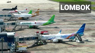 KESIBUKAN BANDARA LOMBOK MENJELANG WSBK MANDALIKA 2022 [upl. by Alfred]