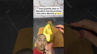 Com quantos anos vc descobriu isso que dar pra fazer isso com o abacate 🥑 abacate food shorts [upl. by Krock]