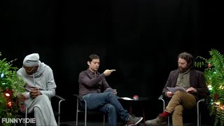 Tom Holland Tobey Maguire Andrew Garfield interview  SpiderMan No Way Home [upl. by Margette]