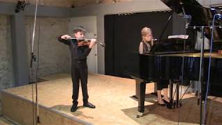 Raphael Nussbaumer  Violin Class Draganov  Wieniawski  Variations on an Original Theme Op 15 [upl. by Esadnac]