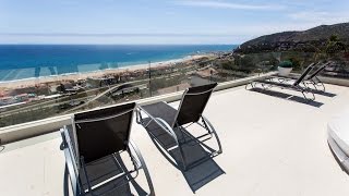 Luxury modern style villa with magnificent views close to Barcelona Castelldefels  12553 [upl. by Hgielrebmik]