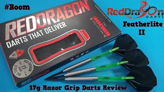 Red Dragon 17g Featherlite 2 Darts Review  Razor Grip [upl. by Ennoirb]