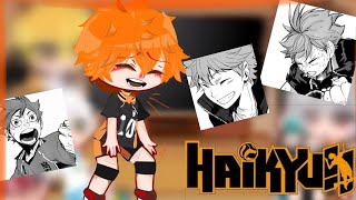 haikyuu react to hinata  🇺🇸🇺🇦хайкюу реагують на хінату [upl. by Nylrebmik]