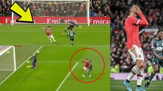 Bruno Fernandes miss Rashford and Ronaldo see what Manchester United vs MiddlesbroughElanga [upl. by Latsyrcal]