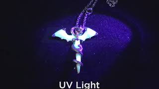 Luminous Glow Dragon Sword Pendant Necklace [upl. by Tfat]