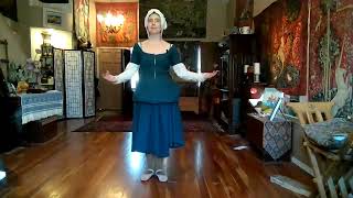 FULL Renaissance Dance Lesson  Beginner Pavanne amp Galliard [upl. by Ennayhc]