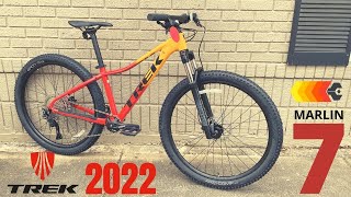 2022 Trek Marlin 7 Mountain Bike 275 Small Frame model  Feature Review [upl. by Zeuqram]