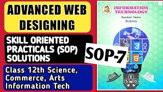 SOP 7 HSC IT chapters Skill Oriented Practicals demonstration client side imagemap html class 12th [upl. by Kaslik]