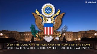 Himno nacional de los Estados Unidos de América ENES letra  USA Anthem Spanish [upl. by Thomson]