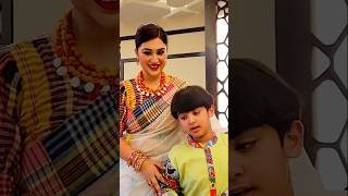 মা ছেলের ভালোবাসা। Apu Biswas amp Joy। shorts viralvideo foryou apubiswas shakibkhan bubly joy [upl. by Neiviv]