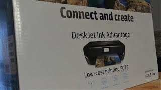 HP Deskjet Ink Advantage 5075 AllinOne  UNBOXING cz [upl. by Belldas]